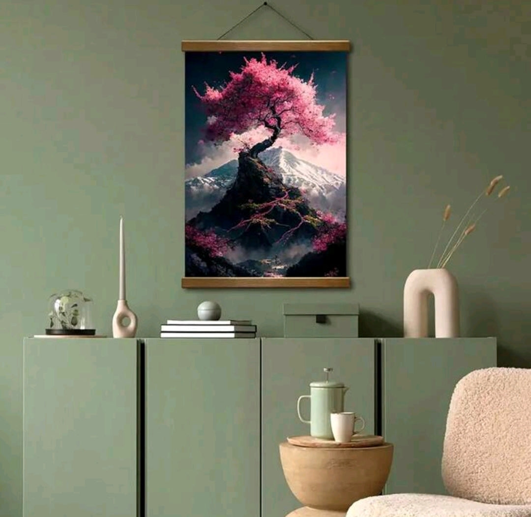 Cherry Blossom Canvas Wall Art, No Frame