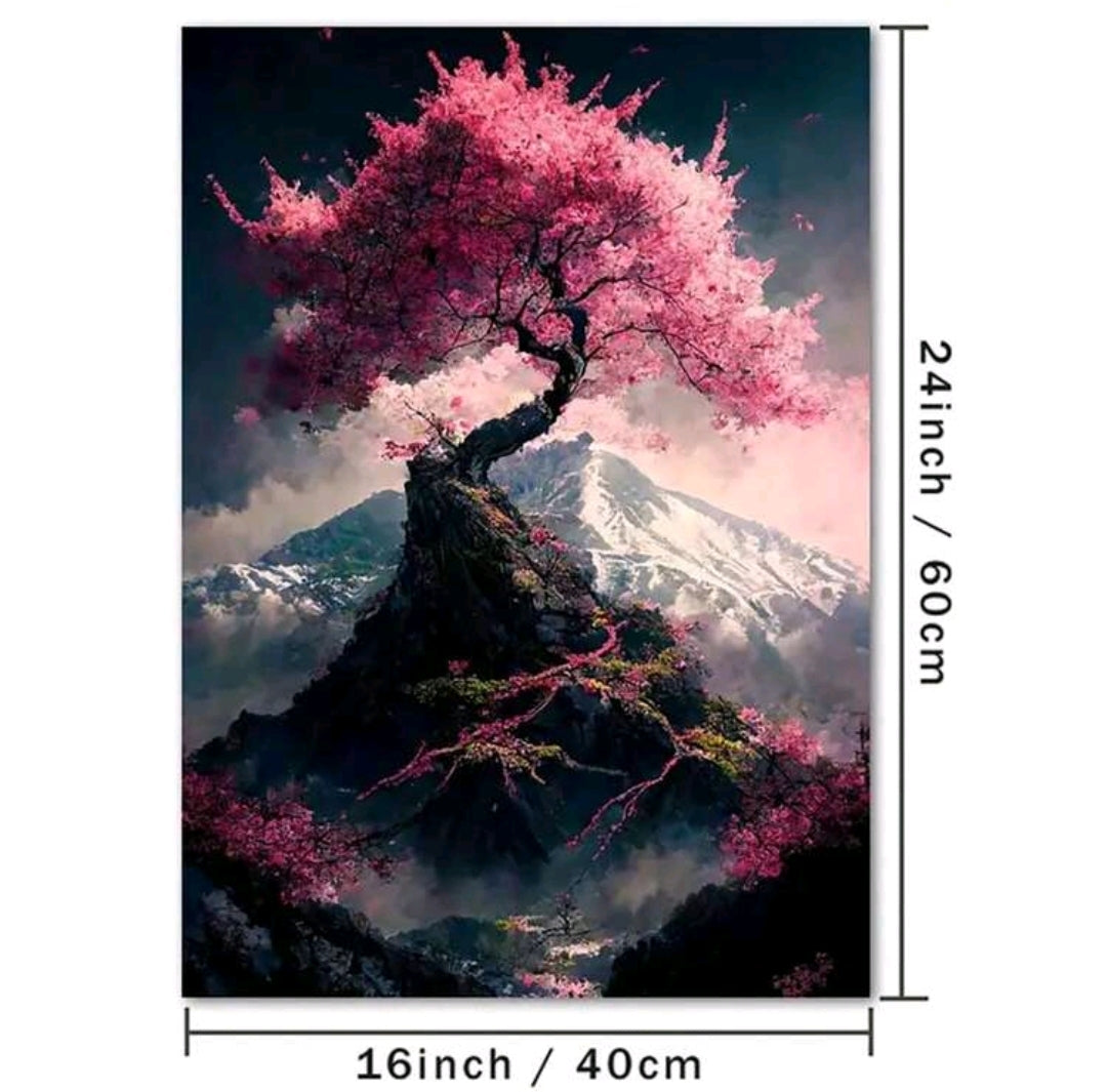 Cherry Blossom Canvas Wall Art, No Frame