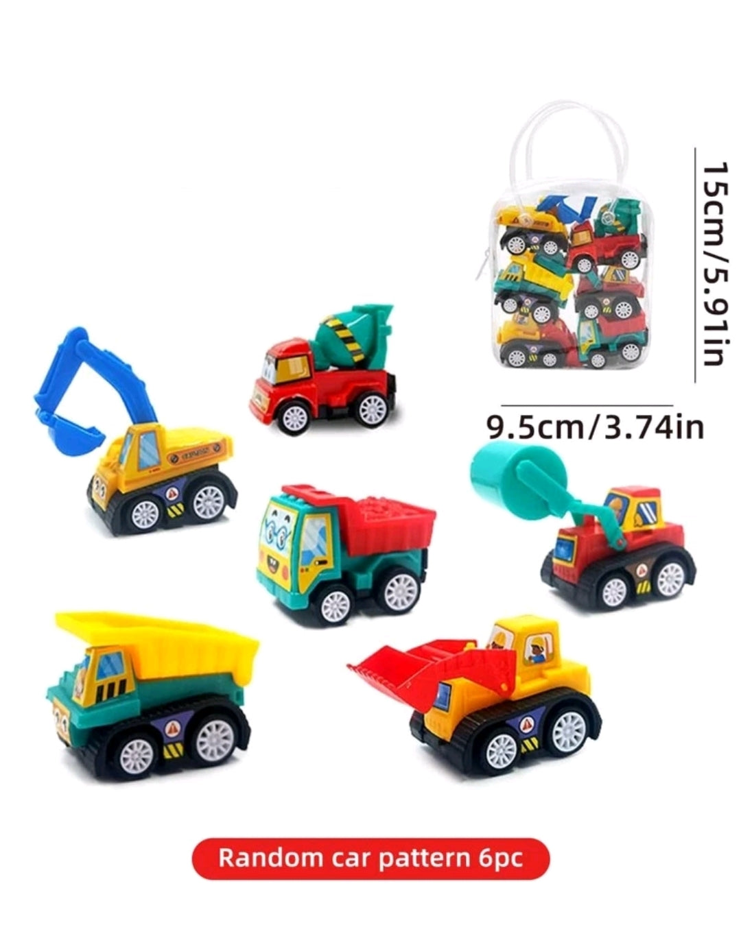 6pcs Mini Car Sets For Kids