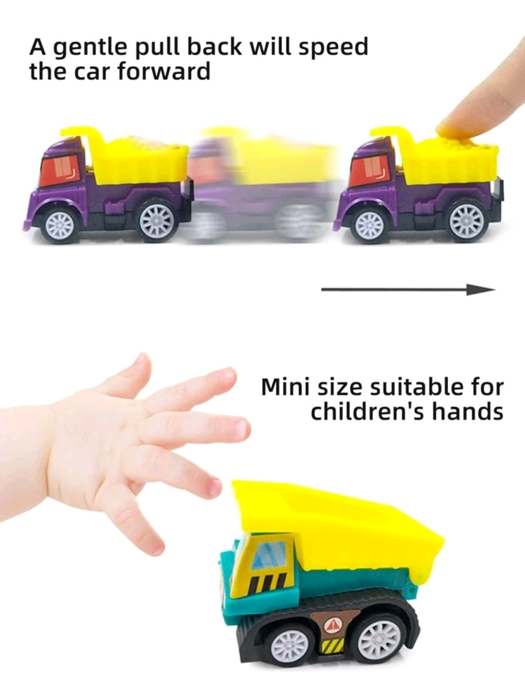 6pcs Mini Car Sets For Kids