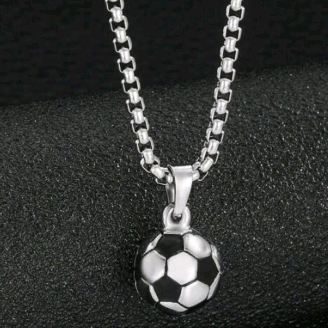 Soccer Ball Shaped Necklace