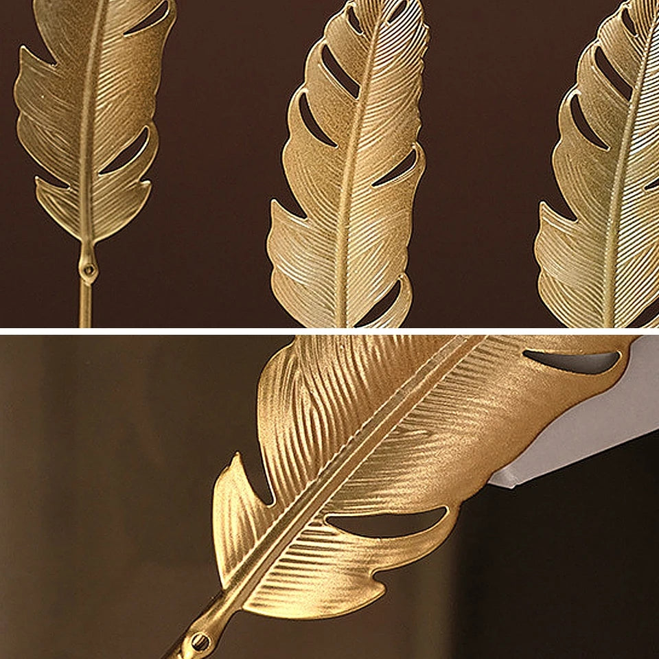 Iron Feather Decoration Craft Design