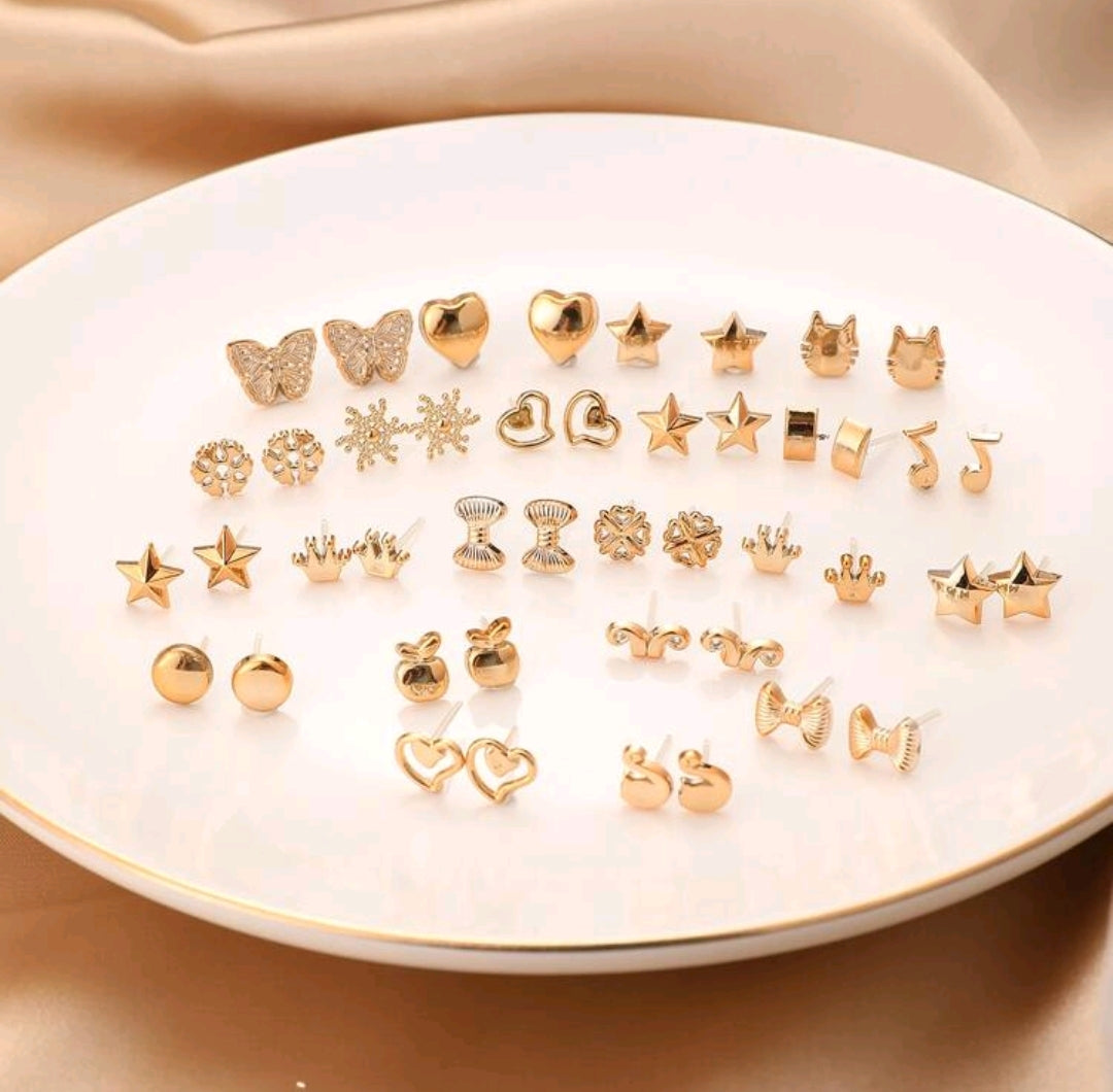 36pairs/Set Random Style Ear Accessories For Women