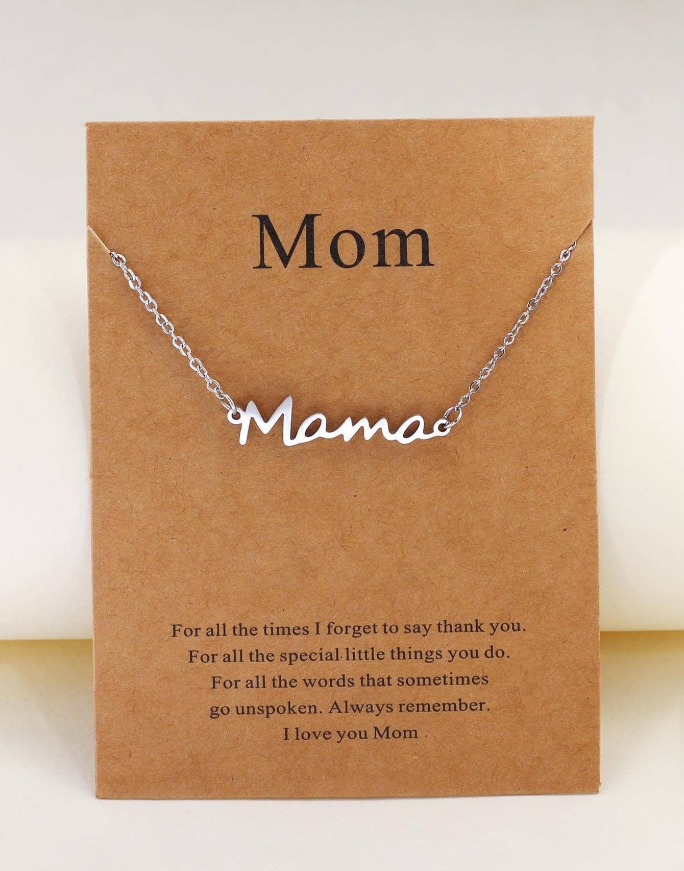 Mother's Day Stainless Steel Necklace For Mom