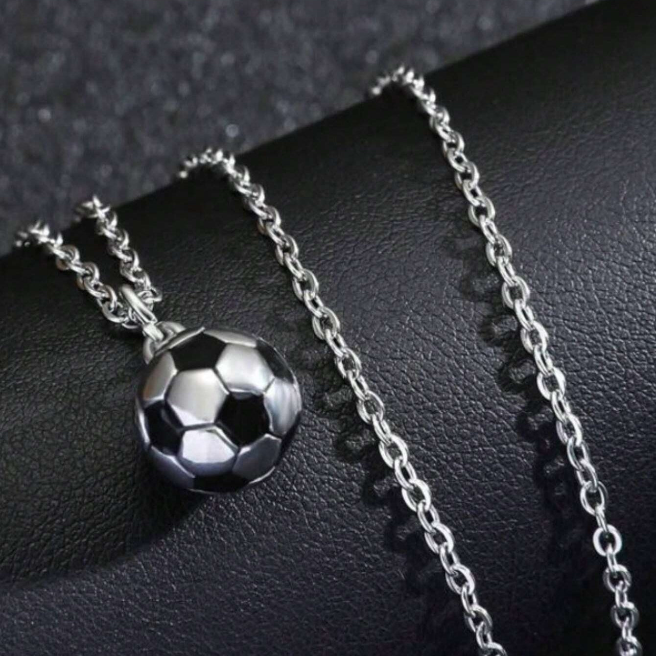 Soccer Ball Shaped Necklace