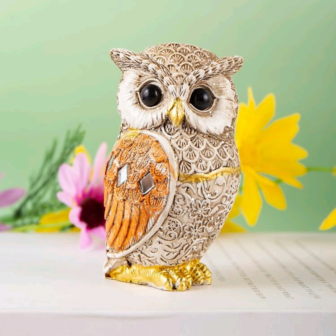 Realistic Polyresin Owl Figurine