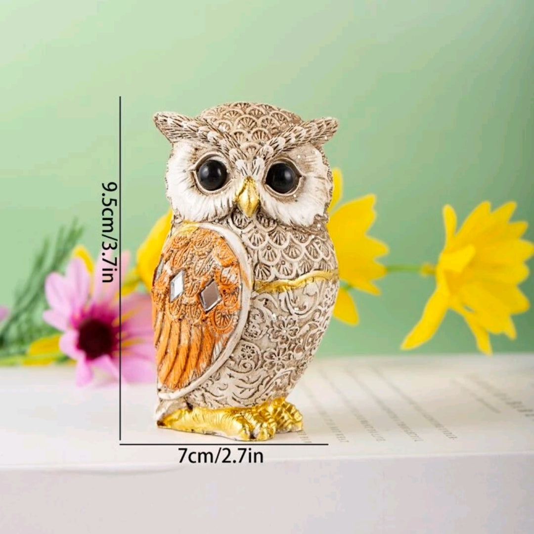 Realistic Polyresin Owl Figurine