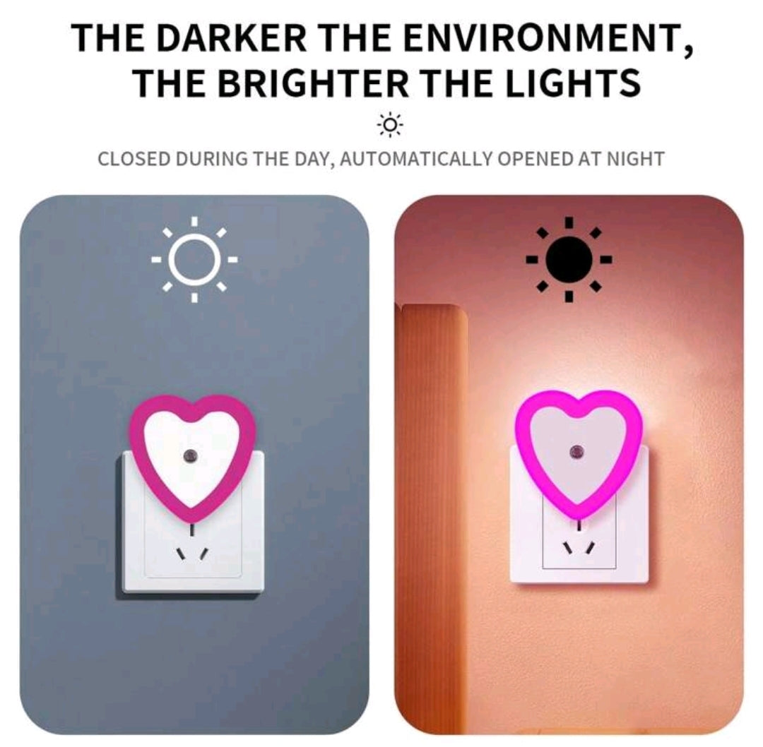 Heart-shaped Induction Led Night Light