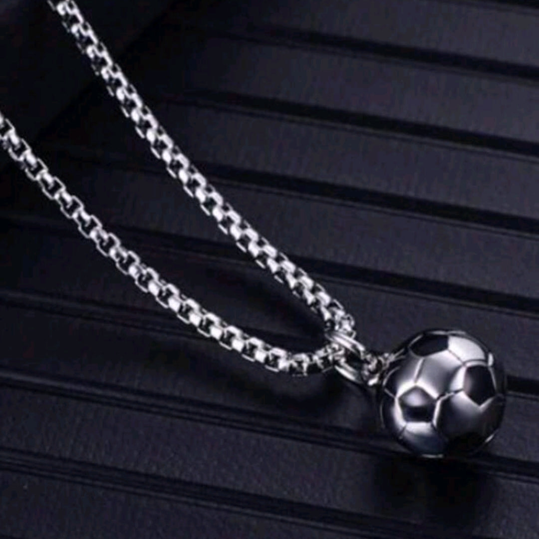 Soccer Ball Shaped Necklace