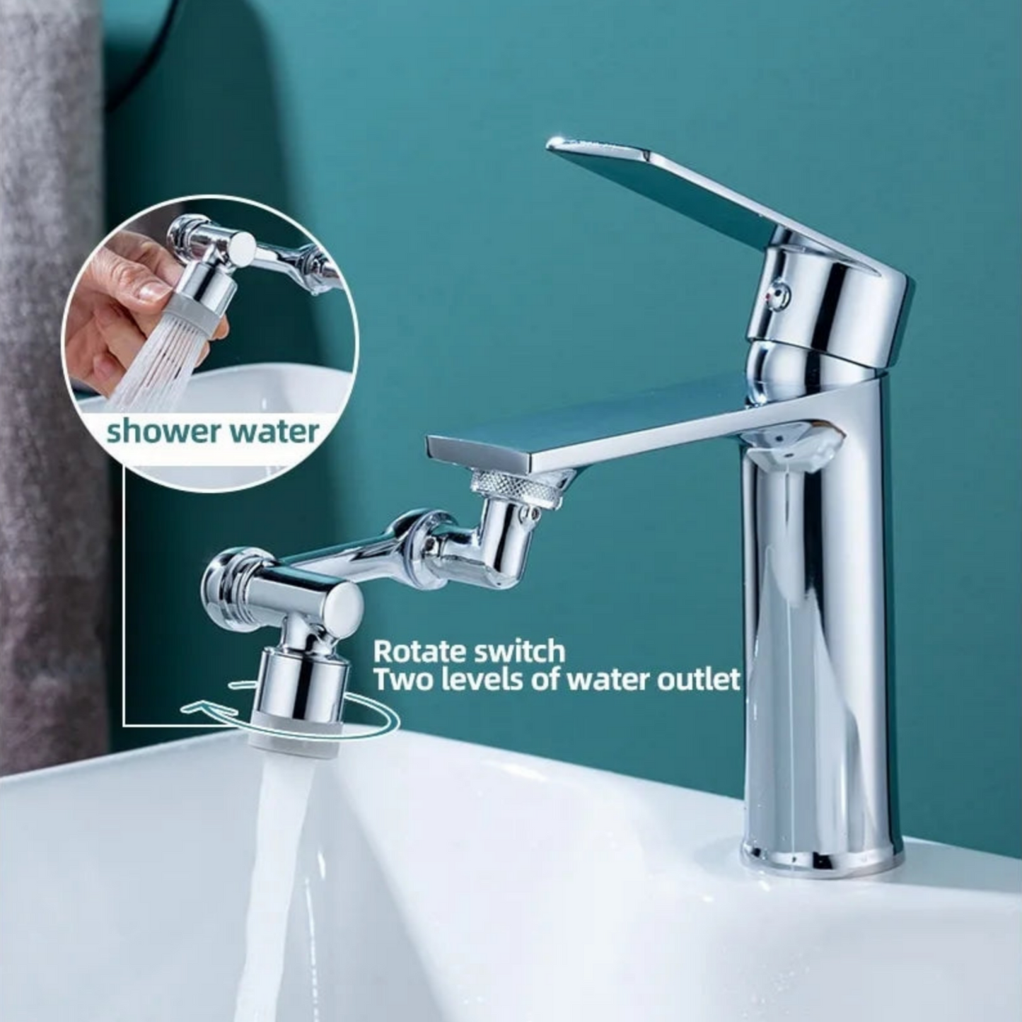 1080 Degree Swivel Sink Faucet