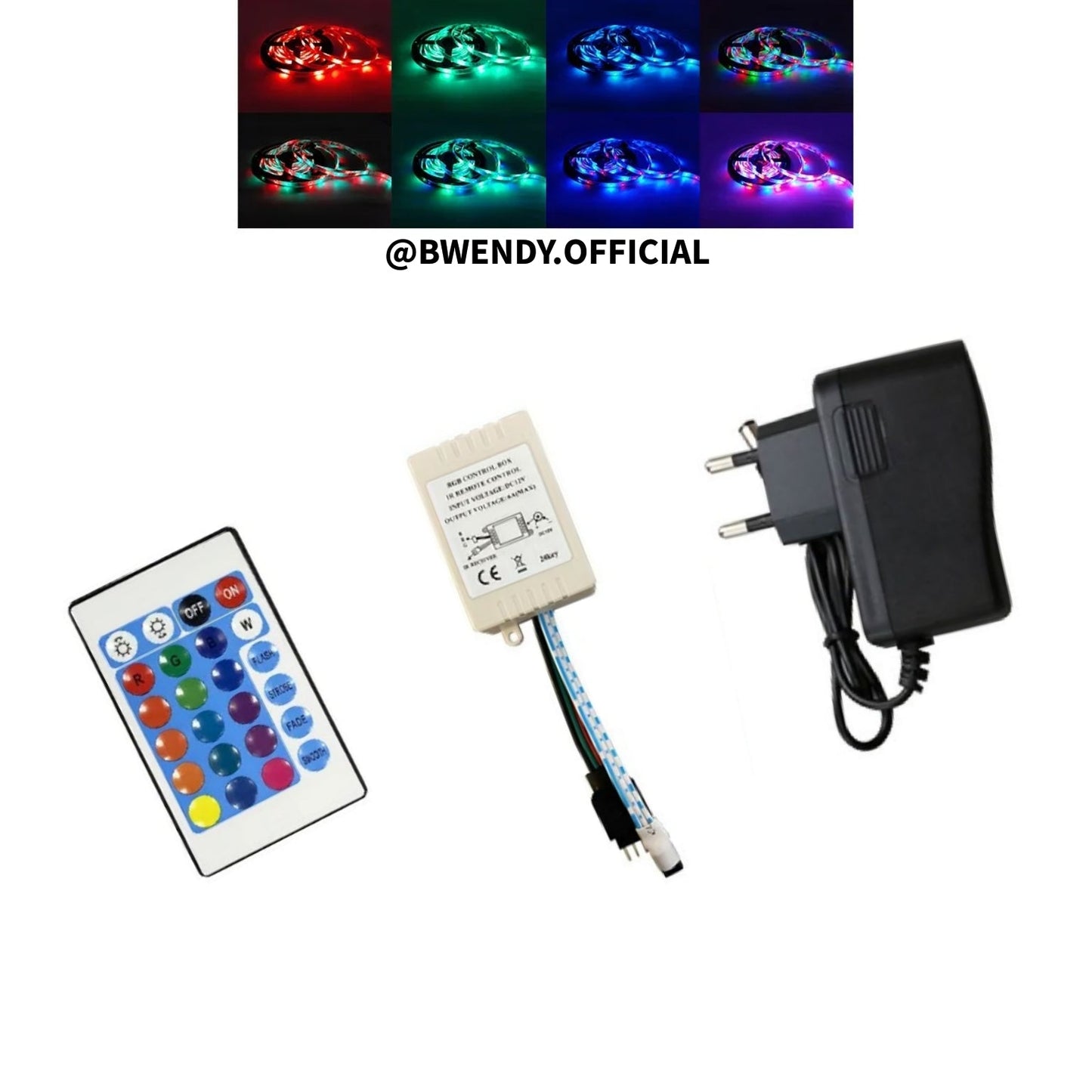 12V RGB LED Strip With Remote Control