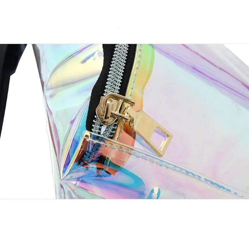 Holographic Zip Front Fanny Pack